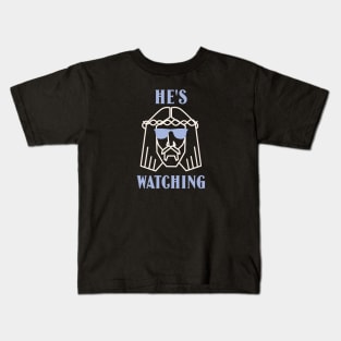 He's Watching Christian Kids T-Shirt